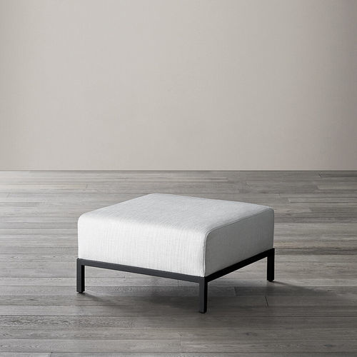 Moderne Ottomane - BERRY - MERIDIANI - Leder / Holz / Stoff