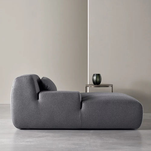 Moderne Récamiere - NORTON - MERIDIANI - Stoff / Leder / Holz