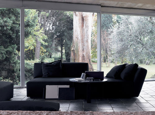 Modernes Sofa - ITACA  - Verzelloni - Baumwolle / schwarz / von Studio Lievore Altherr Molina