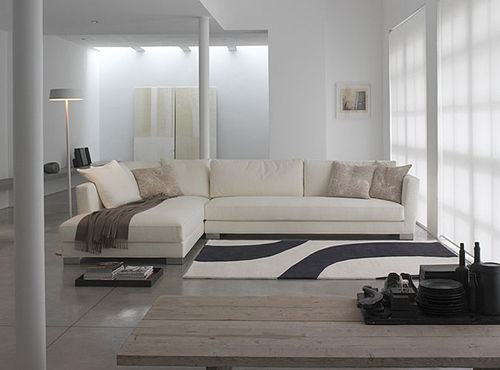 Ecksofa - LINK  - Verzelloni - modern / Baumwolle / beige