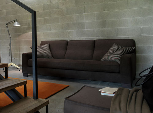 Modernes Sofa - FRANK  - Verzelloni - Baumwolle / braun / von Studio Lievore Altherr Molina
