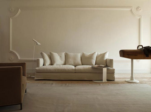 Modernes Sofa - HAMPTON MEMORY  - Verzelloni - weiß / Zweisitzer