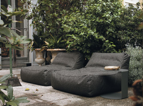 Moderner Kaminsessel - ZOE  - Verzelloni - Leder / von Studio Lievore Altherr Molina / für Garten