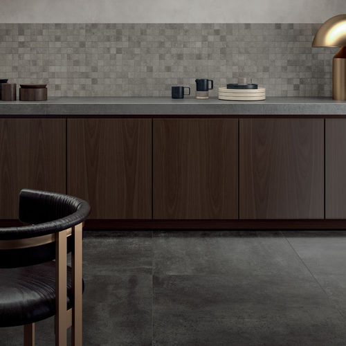 Feinsteinzeugfliesen - CONCRETO : MOSAICS - LEA CERAMICHE - in Naturoptik / für den Innenraum / für Badezimmer