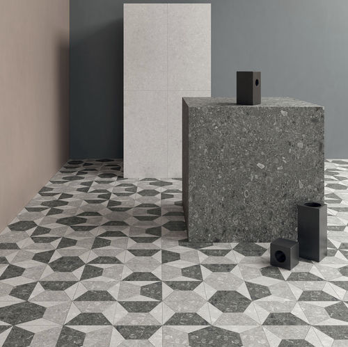 Feinsteinzeugfliesen - SIDE STONE : DECORS - LEA CERAMICHE - in Naturoptik / für den Innenraum / für Badezimmer