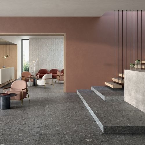 Feinsteinzeugfliesen - CLUSTER DARK - LEA CERAMICHE - in Naturoptik / Struktur / für den Innenraum
