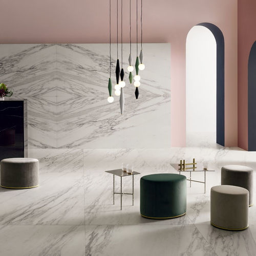 Feinsteinzeugfliesen - VENATO BIANCO - LEA CERAMICHE - in Naturoptik / Hochglanz / für den Innenraum