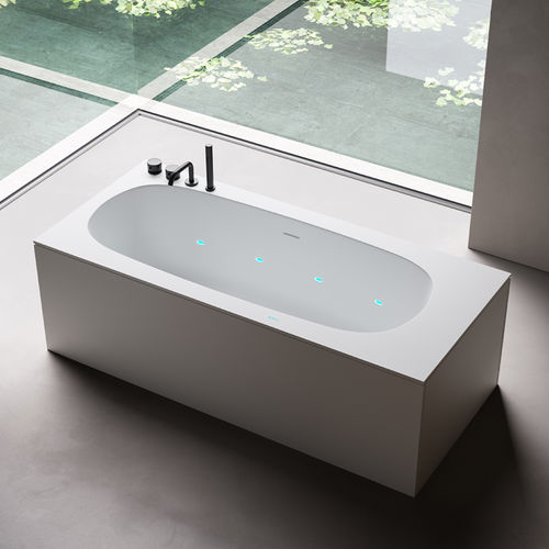 Ovale Badewanne - REEF - GLASS 1989 - freistehend / in Wandnähe / für Wohnungen