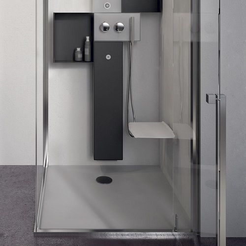 Klappbarer Duschsitz - GLASS 1989 - wandmontiert / Polyurethan / für Privatgebrauch