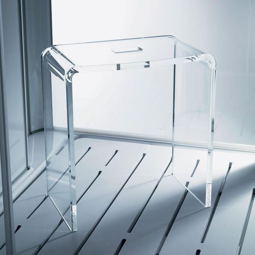Mobiler Duschsitz - GLASS 1989 - freistehend / Methacrylat / für Privatgebrauch