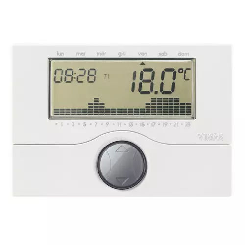 Elektronisches Thermostat - 01910 - VIMAR - programmierbar / für Heizungen / für Klimaanlagen