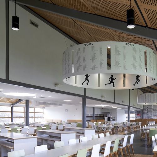 Hänge-Downlight - ATRIUM DOPPELFOKUS - ERCO Leuchten - LED / zylinderförmig / für den Innenraum