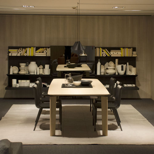 Moderner Esstisch - Oskar - B&B Italia - MDF / Glas / Marmor