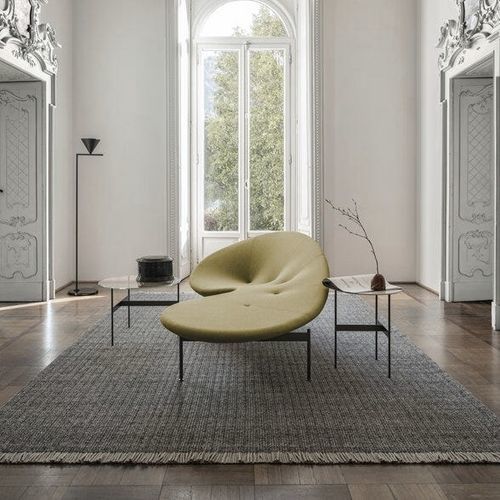 Halbrundes Sofa - Eda-Mame - B&B Italia - originelles Design / Stoff / mit Armlehnen