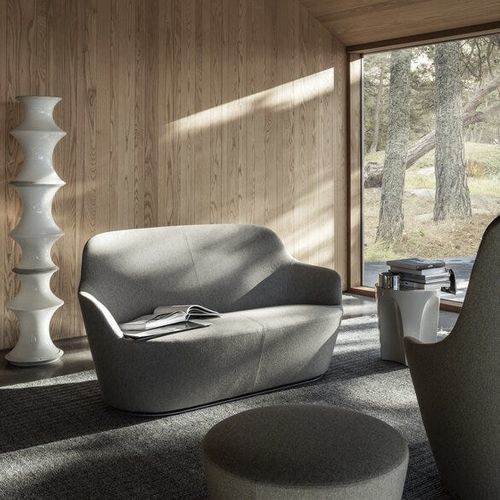 Kompaktes Sofa - Harbor - B&B Italia - modern / Stoff / Leder