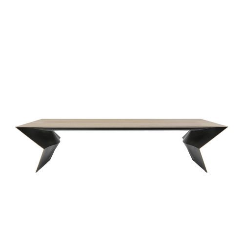 Designtisch / originell - Blitz - B&B Italia - Bambus / Gestell aus Holz / rechteckig