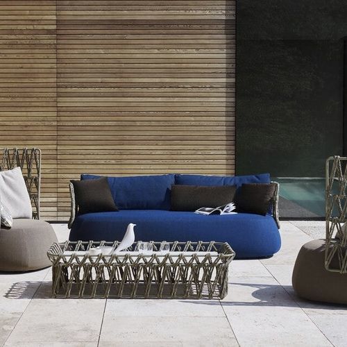 Modernes Sofa - Fat - B&B Italia - für Garten / Stoff / mit Armlehnen