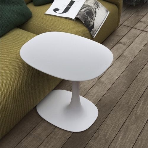 Moderner Beistelltisch - Awa - B&B Italia - Cristalplant® / Gestell aus gestrichenem Aluminium / oval