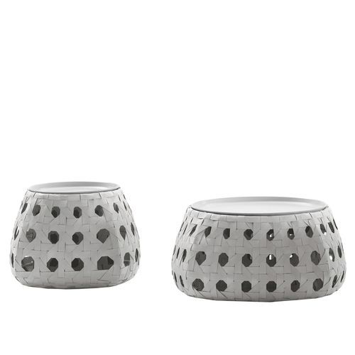Couchtisch / originelles Design - Canasta - B&B Italia - Feinsteinzeug / Gestell aus Stahl / Gestell aus Aluminium