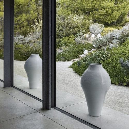 Moderne Vase - WHITE - B&B Italia - Keramik / bodenstehend / von Marcel Wanders