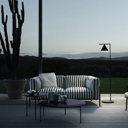 Modernes Sofa - Borea - B&B Italia - für Garten / Stoff / mit Armlehnen