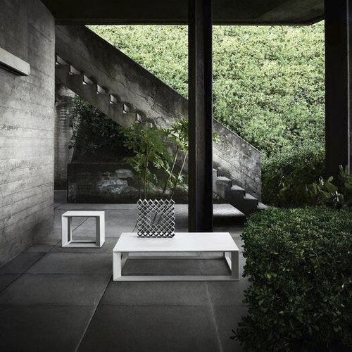Moderner Couchtisch - Pablo - B&B Italia - Beton / Gestell aus Beton / rechteckig