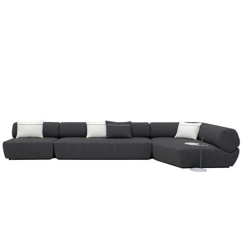 Modulsofa - Naviglio - B&B Italia - modern / Stoff / mit Kissen