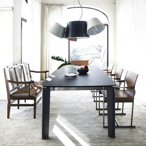 Moderner Esstisch - OSKAR - B&B Italia - MDF / Glas / Marmor