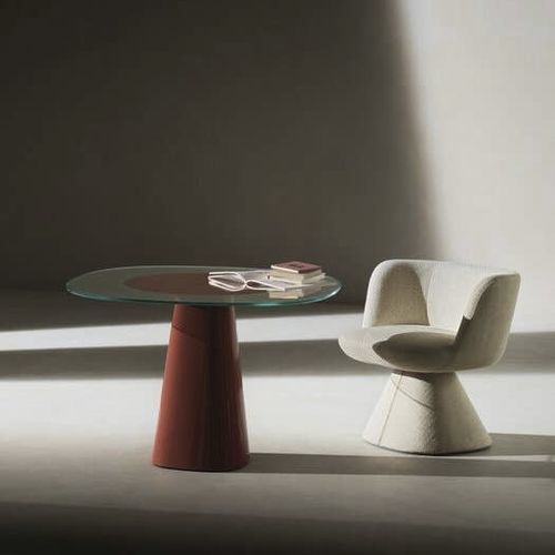 Moderner Sessel - FLAIR O' MAXI - B&B Italia - Stoff / Stahl / beige