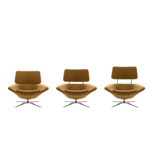 Moderner Sessel - METROPOLITAN - B&B Italia - Stoff / Aluminium / Polster