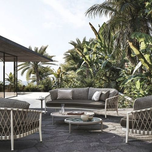 Modernes Sofa - ERICA - B&B Italia - für Garten / Stoff / mit Armlehnen