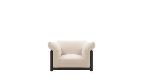 Stahlsessel - Untitled - B&B Italia - Leder / Polyesterfaser / Massivholz