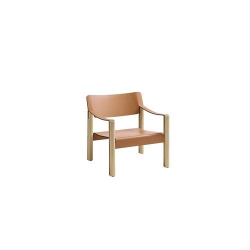 Moderner Sessel - ABACO - B&B Italia - Leder / Polyurethanschaum / Stahl