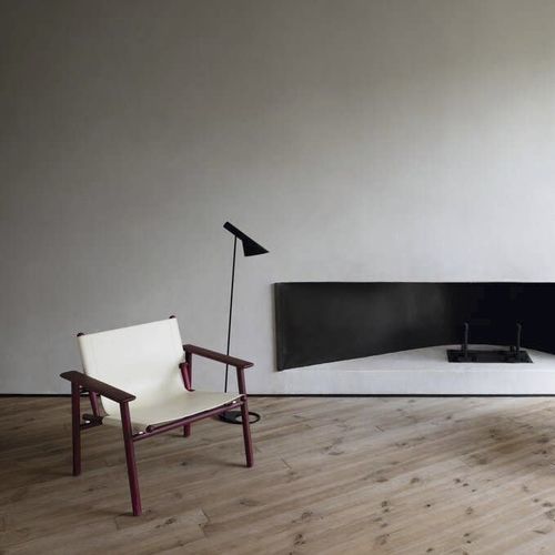 Moderner Sessel - CORDOBA - B&B Italia - Leder / Eiche / braun