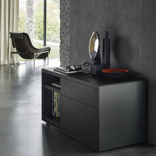Moderne Kommode - SURFACE - B&B Italia - Holz / lackiertes MDF / Stahl