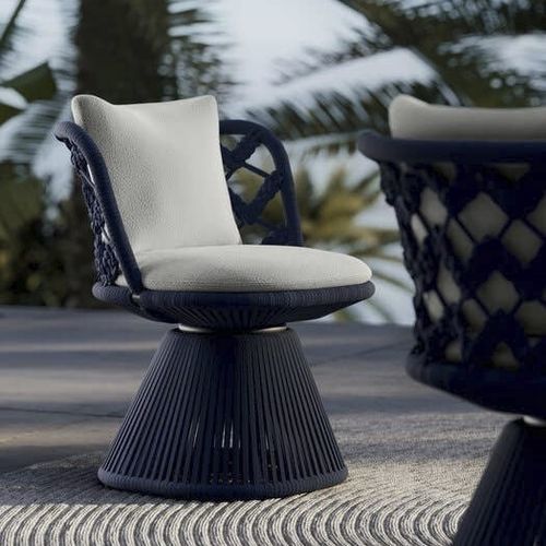 Moderner Stuhl - FLAIR O' - B&B Italia - für Außenbereich / Stoff / Aluminium