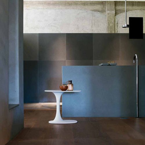 Moderner Beistelltisch - Awa - B&B Italia - Cristalplant® / Gestell aus Polyurethan / oval