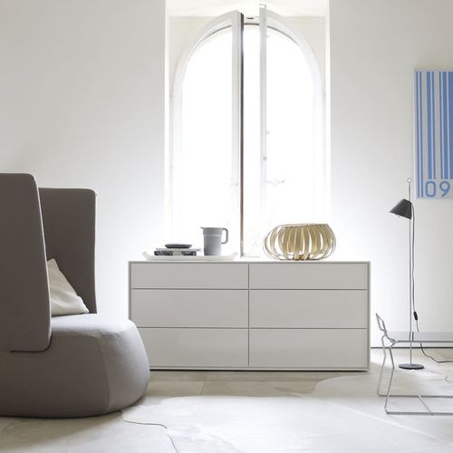 Moderne Kommode - Dado - B&B Italia - lackiertes MDF / Holzfaser / von Studio Kairos