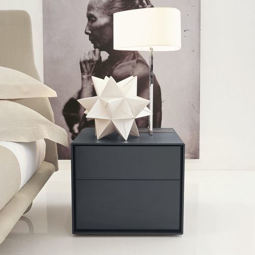 Moderner Nachttisch - Dado - B&B Italia - MDF / Holzfaser / Gestell aus MDF