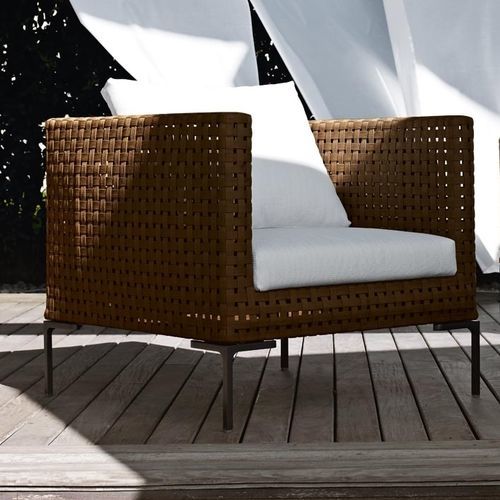 Moderner Sessel - Charles - B&B Italia - Stoff / Aluminium / Polypropylen