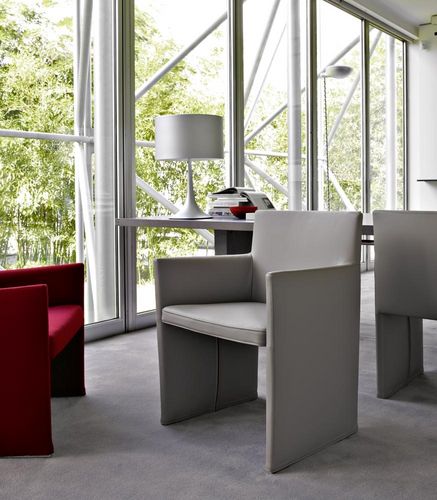Moderner Stuhl - Posa - B&B Italia - für den Innenraum / Stoff / Leder