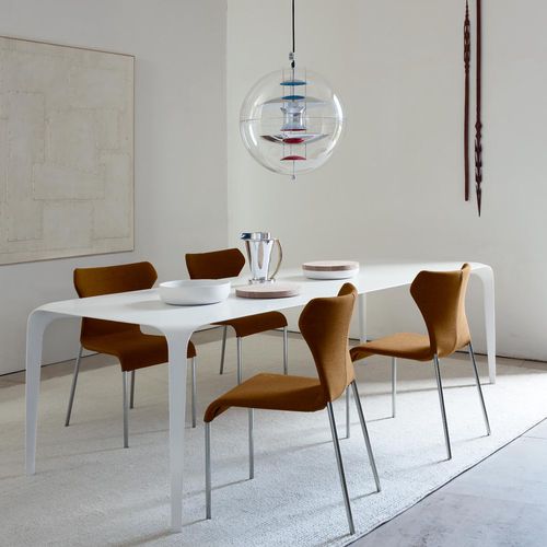 Moderner Stuhl - PAPILIO - B&B Italia - für den Innenraum / Stoff / Leder
