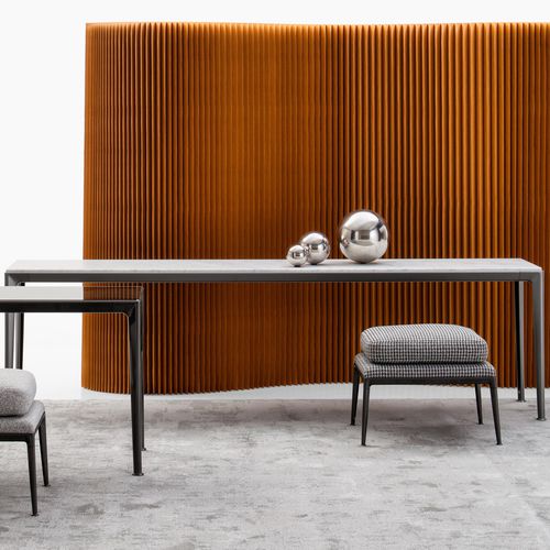 Moderner Konsolentisch - Mirto - B&B Italia - MDF / Glas / Marmor