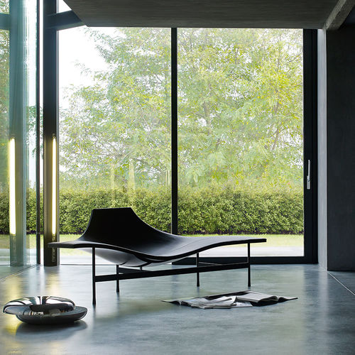 Moderne Liege - Terminal 1 - B&B Italia - Leder / Stahl / mit 4 Beinen