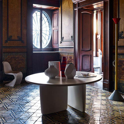 Moderner Tisch - Tobi-Ishi - B&B Italia - MDF / Marmor / Gestell aus Massivholz