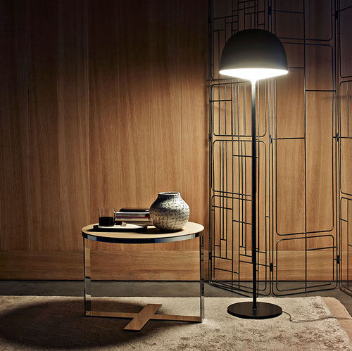 Moderner Beistelltisch - Eileen - B&B Italia - Eiche / MDF / Glas