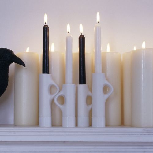 Metall-Kerzenhalter - Lys - B&B Italia - emaillierte Keramik