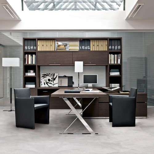 Schreibtisch mit integrierten Stauraum / für Gewerbegebrauch - Ac Executive - B&B Italia