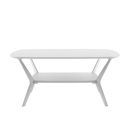 Moderner Couchtisch - BIPLANE XS / B05_O - ALIAS - Stein / Acryl / Gestell aus Aluminiumguss