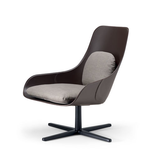 Moderner Sessel - VIOLON / R02 - ALIAS - Stoff / Leder / mit abnehmbarem Bezug